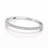 4.6 CT Lab Diamond Round Cut Bangle